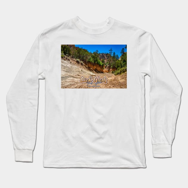 Lick Wash Trail Hike Long Sleeve T-Shirt by Gestalt Imagery